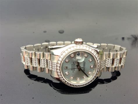 ladies platinum rolex diamonds|rolex platinum price.